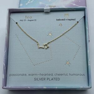 Beloved + Inspired Leo gold tone necklace